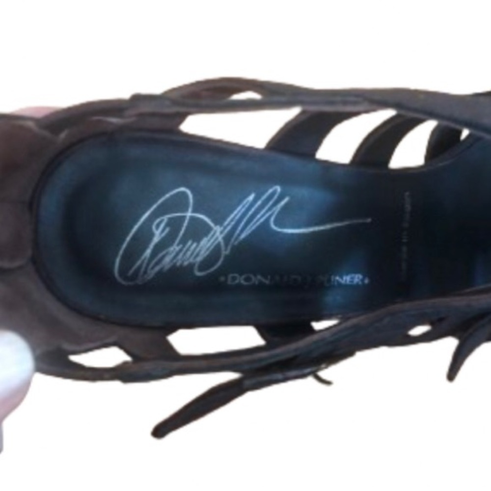 Donald J. Pliner gladiator iridescent red/brnz strppy 4” sandals SZ 6.5 mob wife - Picture 10 of 10